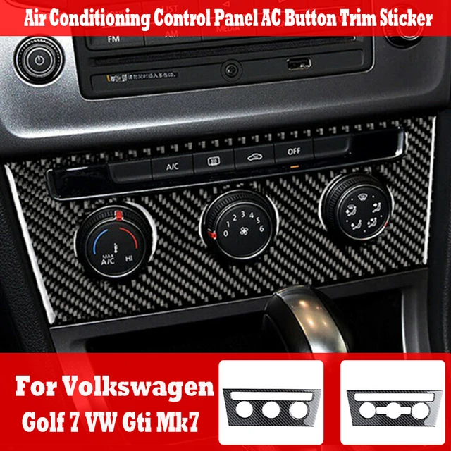 Klimaanlage Bedienfeld AC-Knopf Aufkleber Auto accesorios para vehículos  für Volkswagen Golf 7 vw 2014-2018 Kohle faser - AliExpress