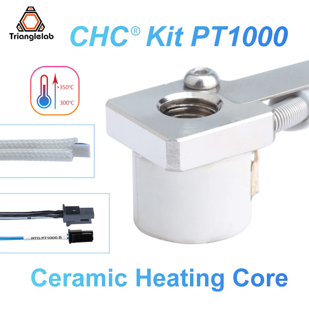 R TriangleLab CHC®KIT PT1000 ceramic heating core quick heating mini for ender 3 V6 hotend CR10 CR-6 SE mk3s 3d printer hotend