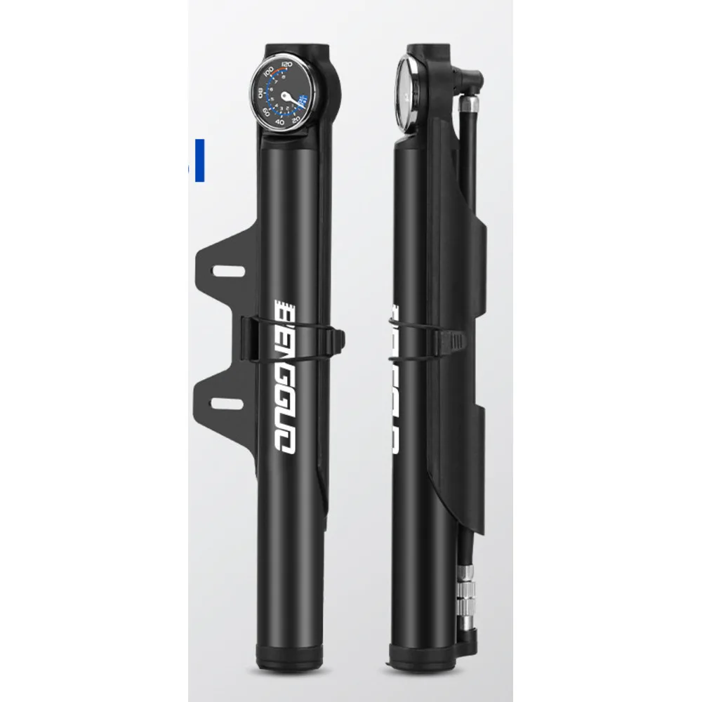 Bicycle Portable High Voltage Electric Aluminum Alloy Pump American French Universal Mouth Mountain Bike Inflator_voghion.com