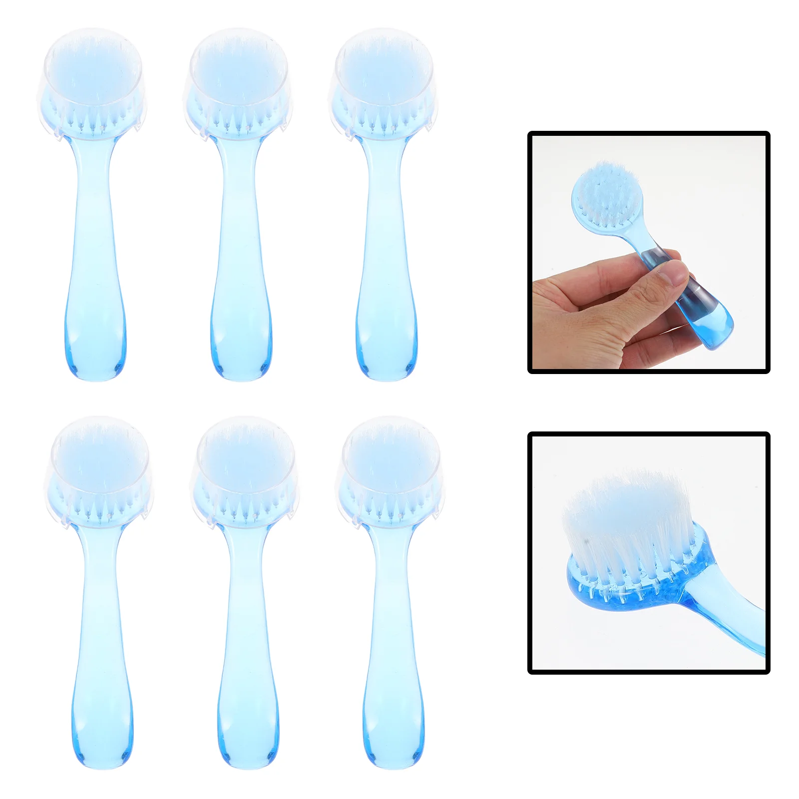 

6 Pcs Nail Tools Cleaning Face Brush Manicure Dust Practical Cleaner Removing