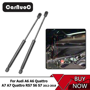 2 pz Auto Molla In Acciaio Cofano Cofano Ascensore Supporta Ammortizzatori Accessori Auto Per Audi A6 Quattro A7 Quattro RS7 S6 S7 2012-2018