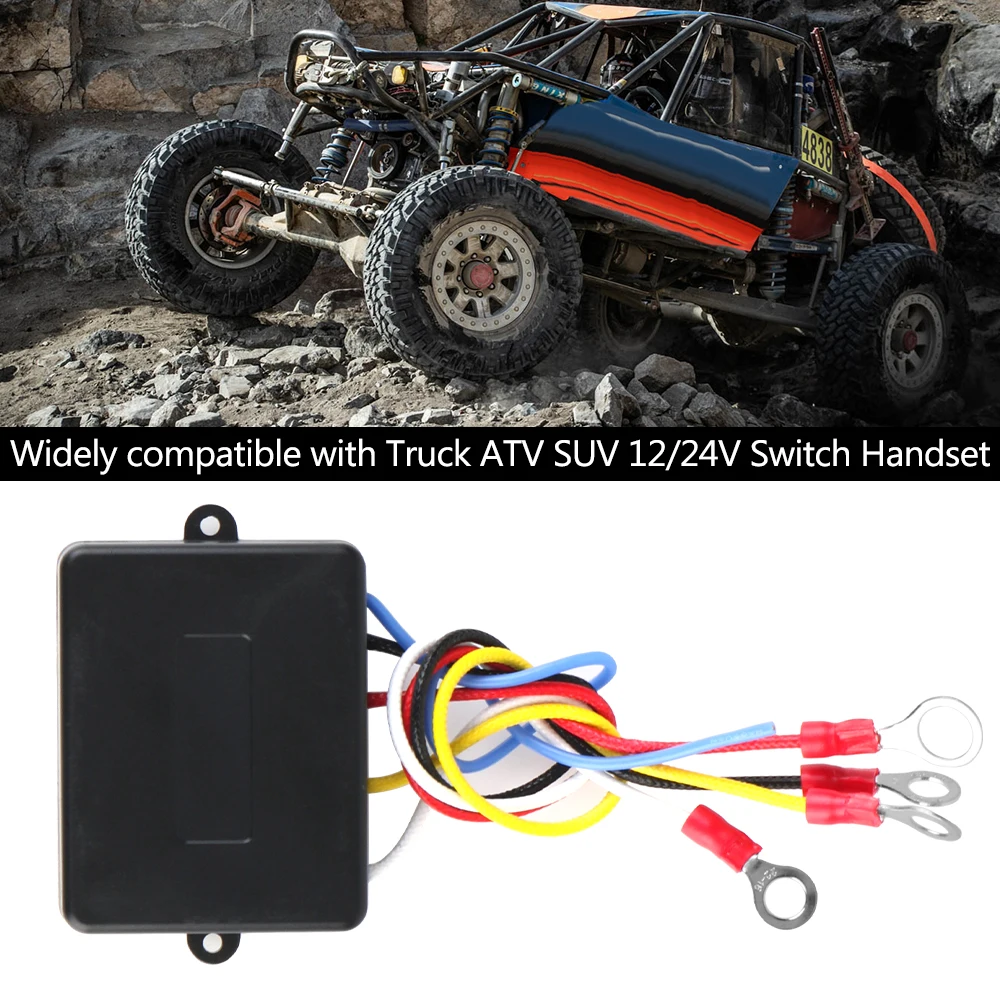 24V 12V Rescue Vehicles Winch Remote Control For Car Towing Equipment Jeep Off-road 4x4 ATV Trailer Cordless Controller Switches