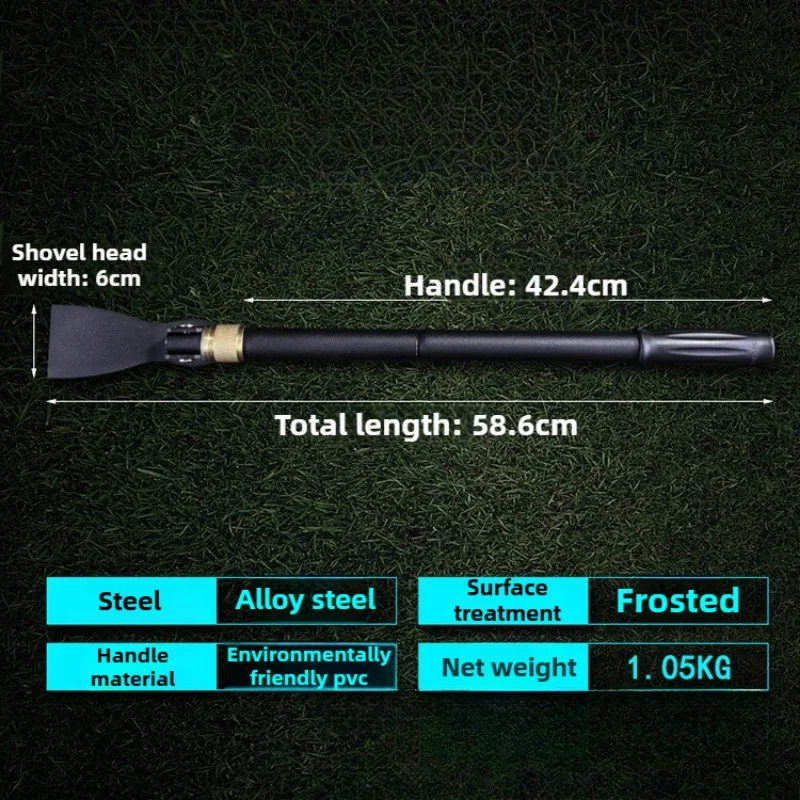 Manganese Steel Small Pickaxe Foldable Engineer Pickaxe Portable Tool Outdoor Camping and Soil Excavation Garden Hand Tools
