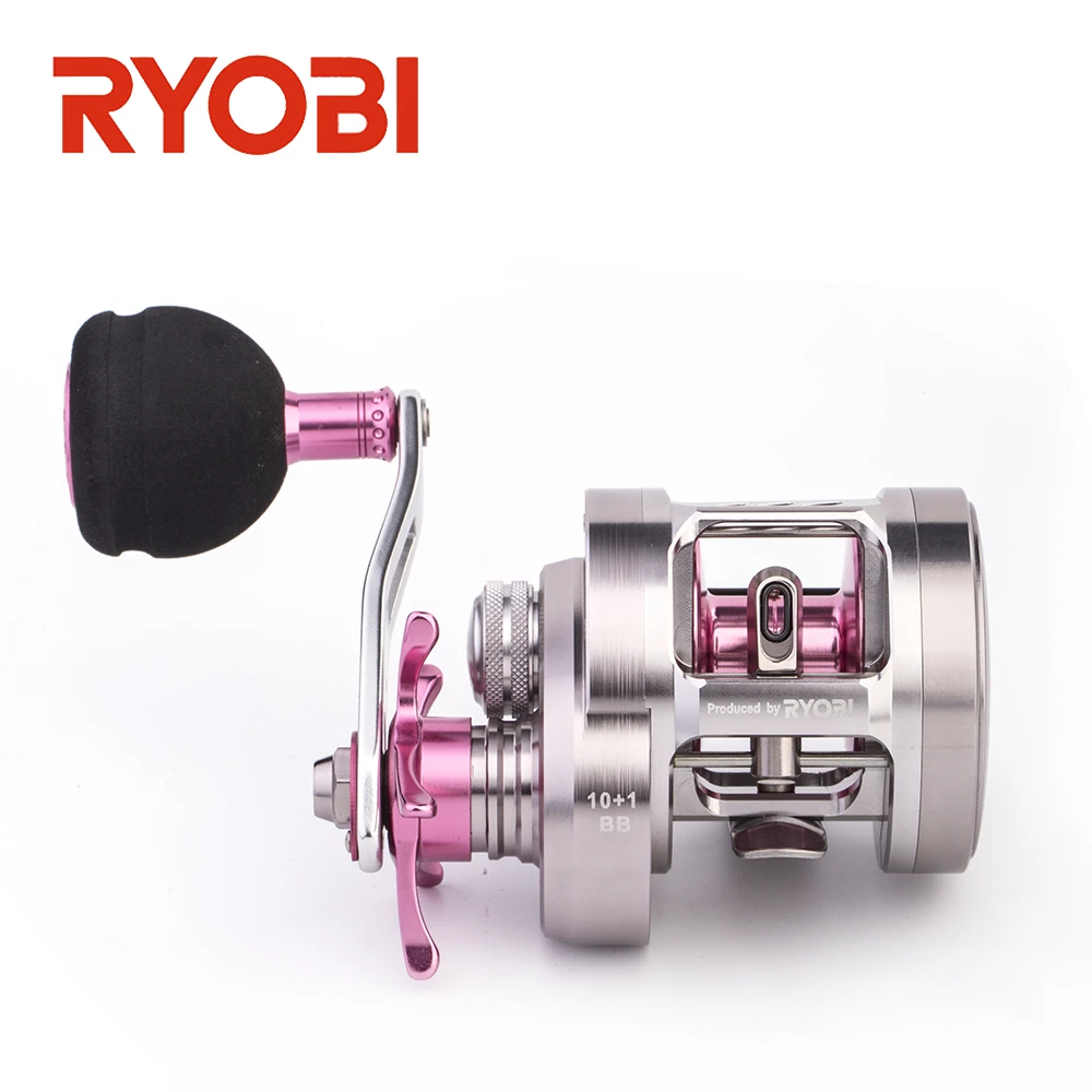 Original RYOBI RANMI Bering Slow Jigging Reel Overhead Reel Drag 12kgs 10+1BB Gear ratio 6.81