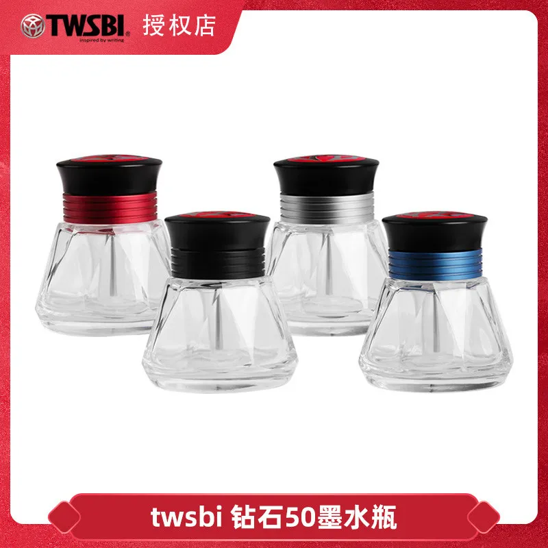 TWSBI 다이아몬드 50 580/580AL/580ALR 만년필용 다양한 색상의 투명 컬러 유리 잉크병 - TWSBI와 호환 가능