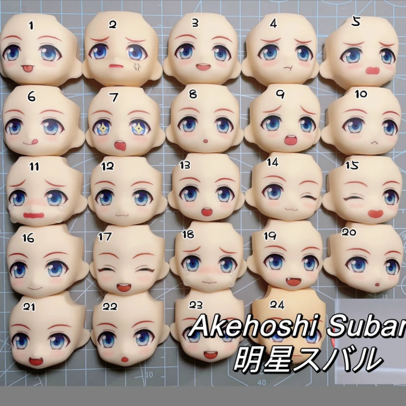 

Akehoshi Subaru Faceplate Ob11 Ensemble Stars GSC Clay Man Face Water Sticker handmade Doll Accessories