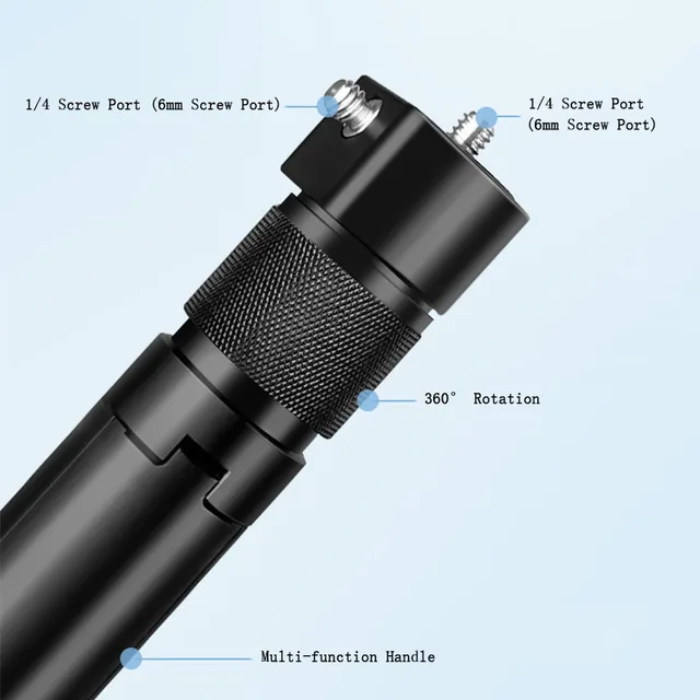 Bastone Selfie Per GoPro E Action Cam - Estensibile Fino A 73 Cm, In Alluminio, Per Sport E Viaggi