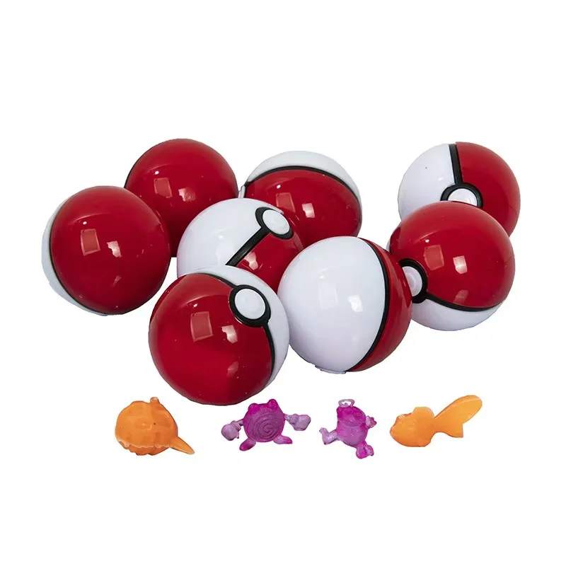 24Pcs /Set 5 Cm PokeBall Model Pokemon Anime Figure Pikachu Pocket Monster Pet Elf Dolls Toys For Children's Birthday Gift