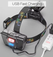 פנס ראש חזק XHP100 Led עם זום, טעינה באמצעות USB, עוצמה גבוהה, עמיד למים, פלט 18650, פנס ראש מבריק מאוד 3