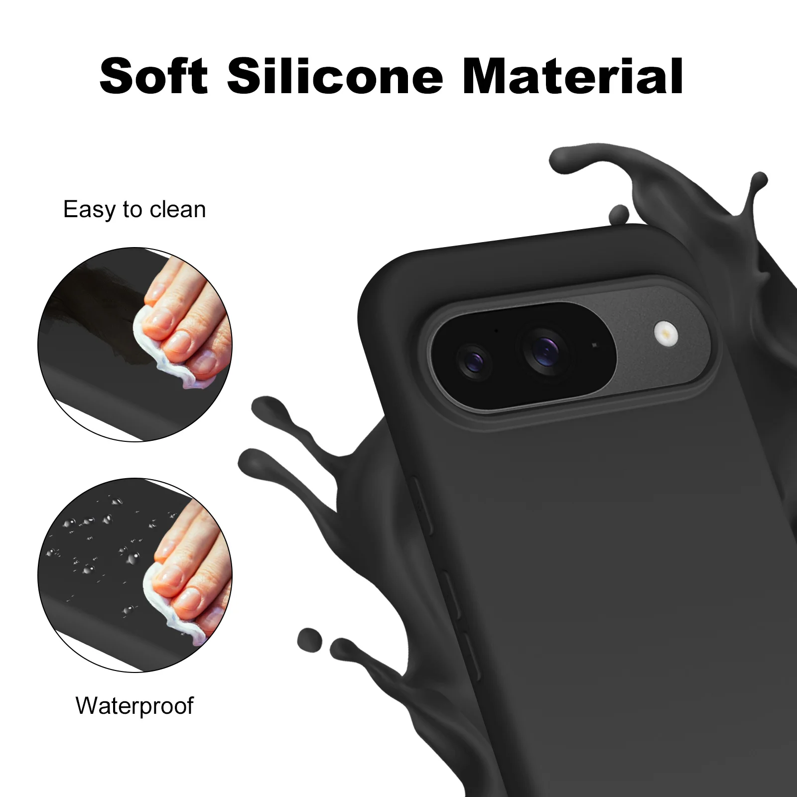 Premium Soft Liquid Silicone TPU Protective Case - Smooth Skin Feel Cover