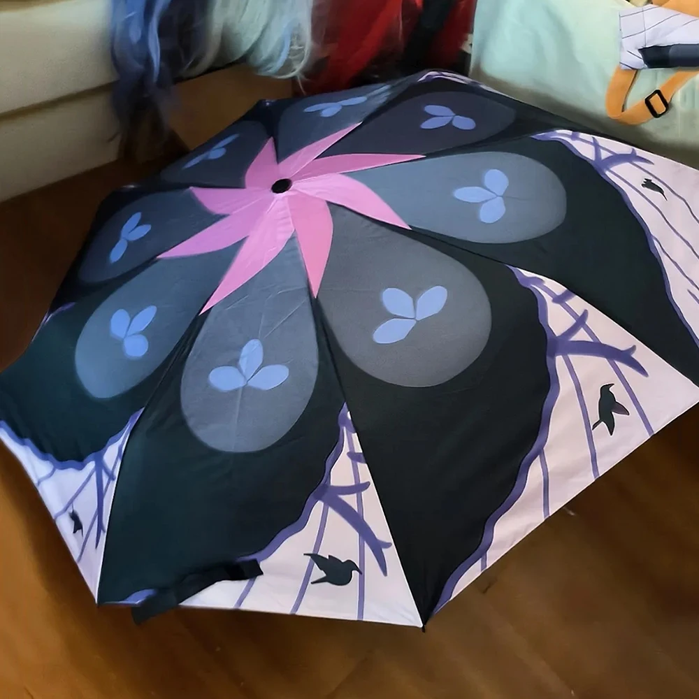 Zenless Zone Zero: Vivian Banshee And Ukinami Yuzuha | Foldable Sun Umbrella Cosplay 24 Zenless Zone Zero-Inspired Foldable Sun Umbrella for Halloween and Cosplay Events