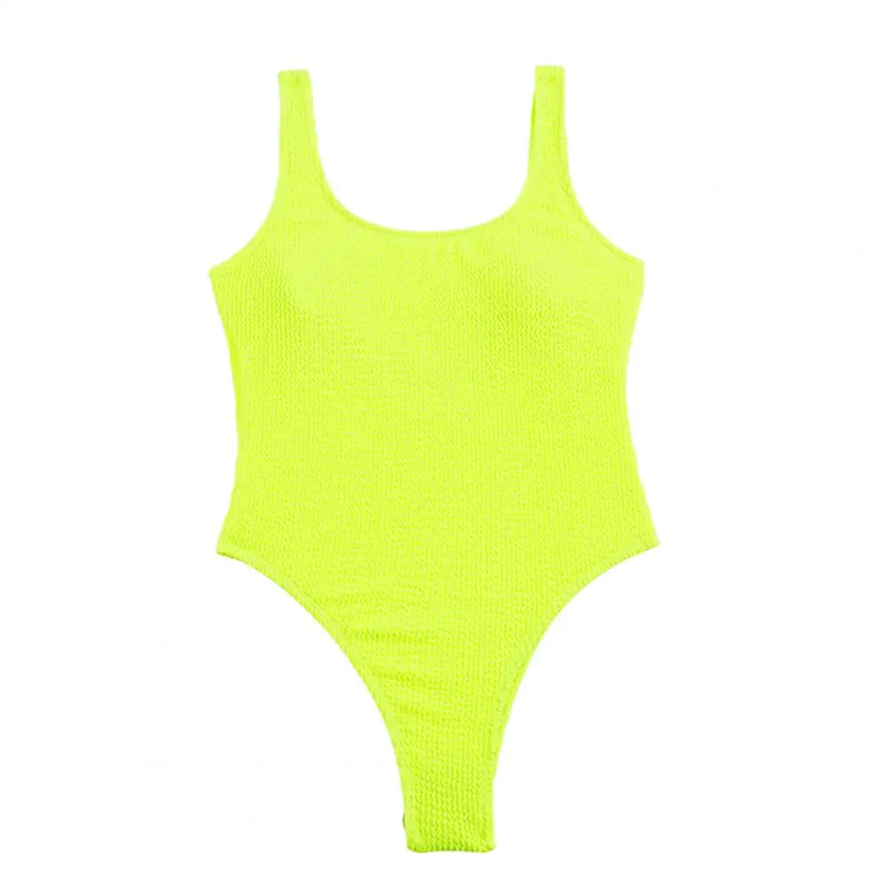 

Candy-colored Swimsuit Stylish Candy Color Monokini Backless One-piece Swimsuits for Women Quick-drying Beachwear for Summer