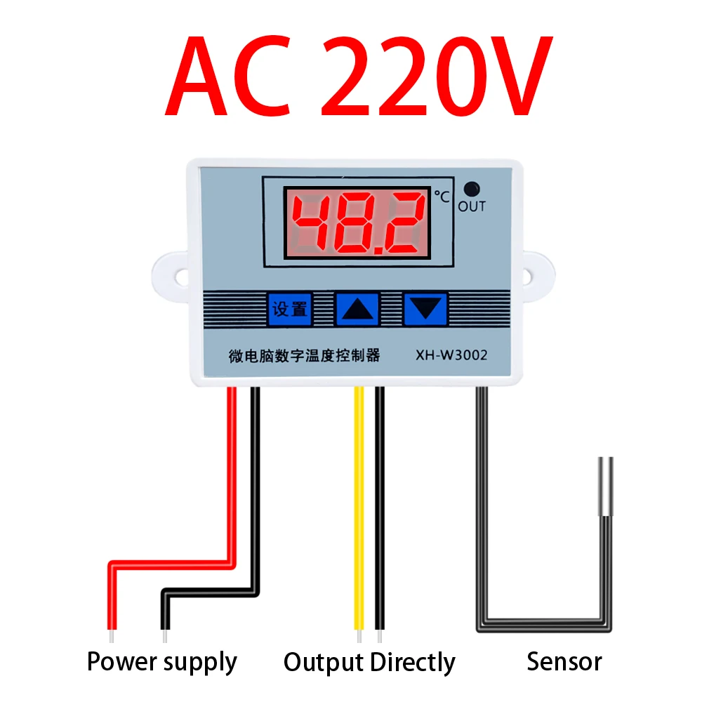 Advanced Digital Temperature Control Thermoregulator Switch Thermometer