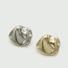 Unique Retro Asymmetrical Metal Coat Buttons, 10pcs 12/17/22mm Irregular Shaped Buttons for Jacket/Suit/Sweater DIY Gold/Silver 5