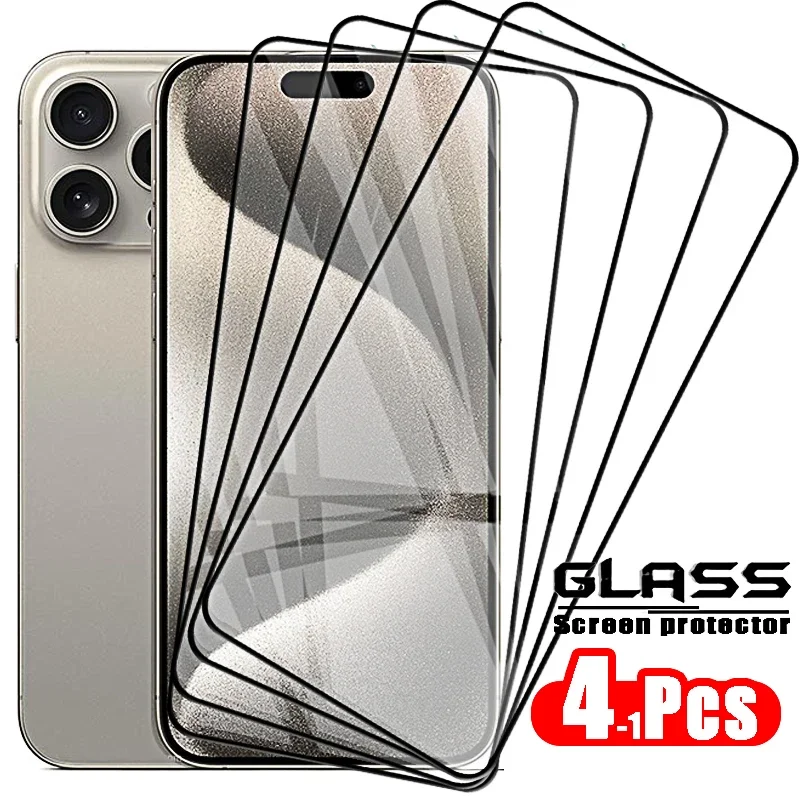 Premium Tempered Glass Screen Protector - 4-Pack
