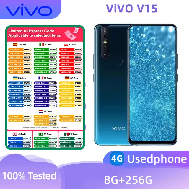 Vivo V15 Android 4g Unlocked 6 53inch 8gb Ram 256gb Rom All Colours In Good Condition.jpg