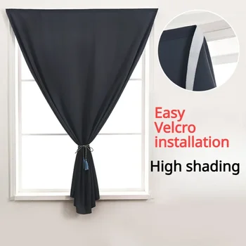 Conveniente senza foratura 99% oscurante Camera da letto Bay Windows Modrn Tende corte per tende del soggiorno Facile installazione Porta della cucina 1