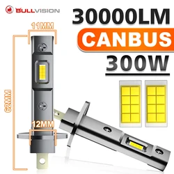Ultra - Bright LED Headlight Bulbs - Dual Color Fanless Design, Turbo Auto Light, Mini Size, 30,000 Lumens - H1 (6000K Cold White)