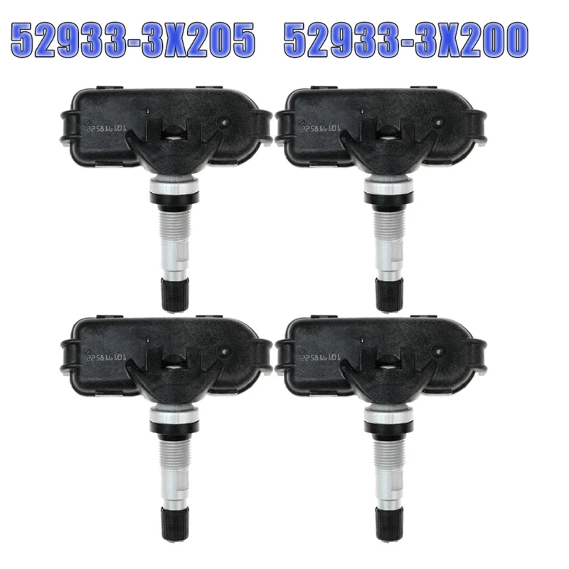 

Датчик контроля давления в шинах TPMS 52933-3X205 52933-3X200 для Hyundai Elantra Tucson 11-16 Kia Forte Rio 14-18, 4 шт.