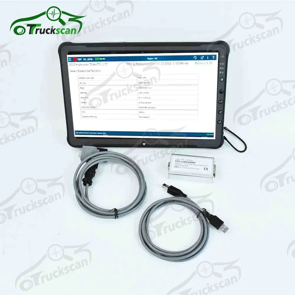 

For Toyota BT TruckCom ToyotaBT EMS CAN suite Service Communication Interface ARM7 forklift truck diagnostic tool and F110Tablet