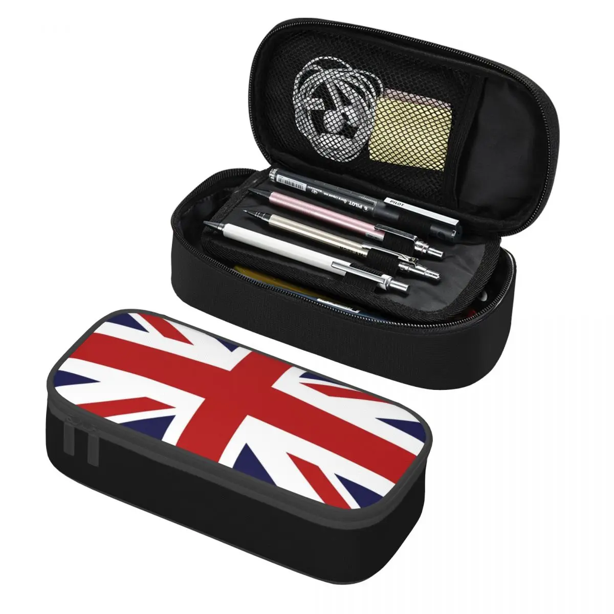 Union Jack Flag Of The UK Pencil Cases Big Capacity Pen Bags Pen Box Pencil Pouch For Boys Girls Students Stationery School