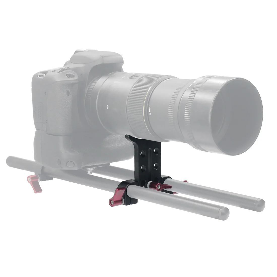 Aluminium Legierung 15MM Teleobjektiv Unterstützung Halterung Adapter Extention Rohr Clip Rig Stange Clmap System für 5D3 5D2 SLR DSLR Kamera – Detail 13