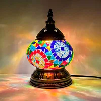 DIY Turkish Mosaic Light Material Package Handmade Table Lamp Design Lovers Parent-child Glass Night Lampara Birthday Gift 6