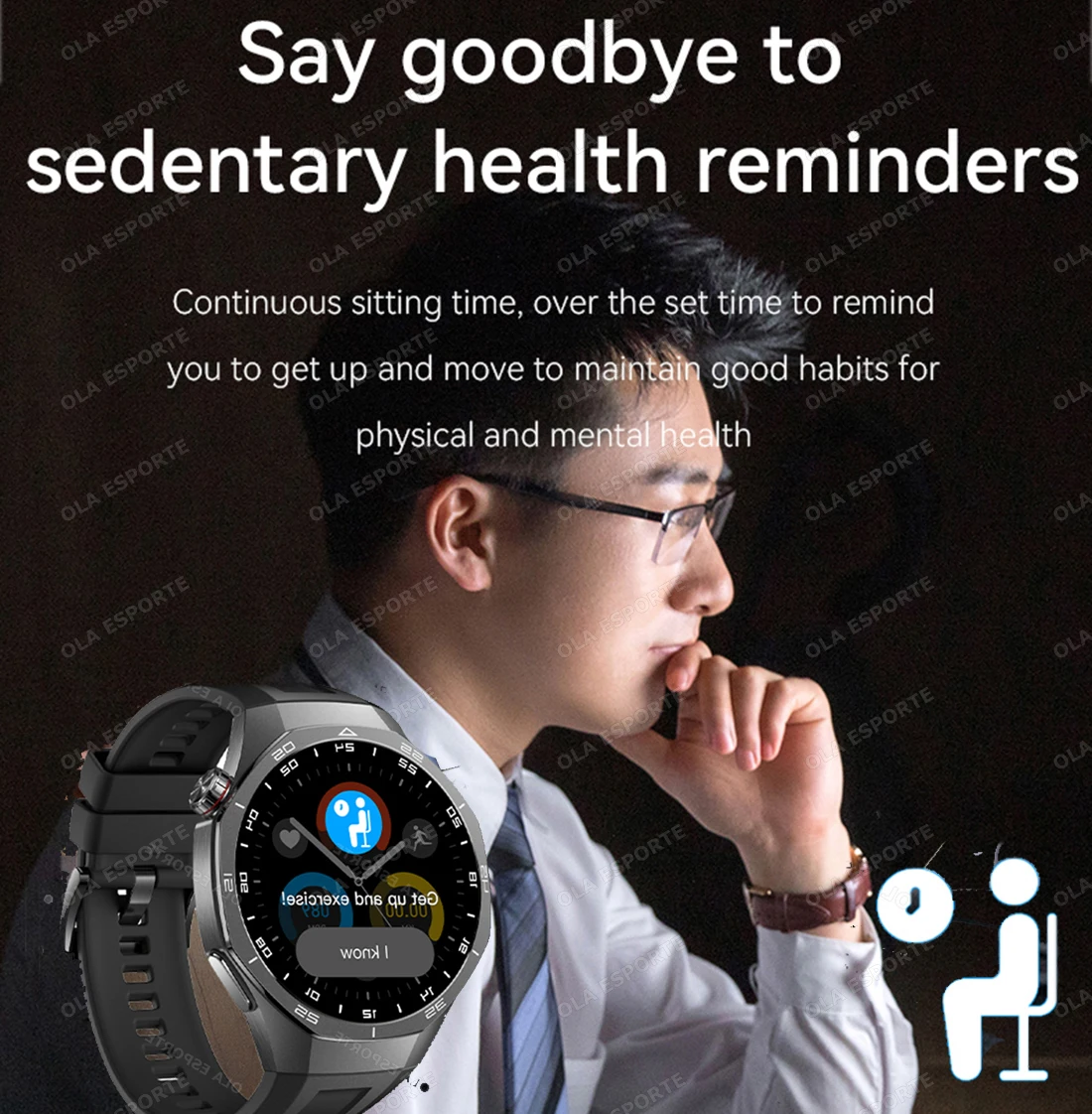 2026 New Men's Smart Watch HD Display Health Tracking Bluetooth Calling Voice Assistant Sports Women Smartwatch For Android IOS 5