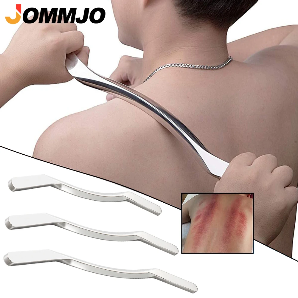 

1Pcs Sport Stainless Steel Long Gua Sha Tool-Guasha Long Bar Muscle Scraping Massage Tools-Help Relieve Sore Muscles