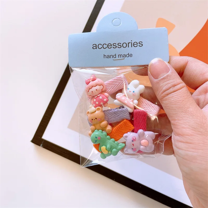 5 teile/satz süße Baby Mädchen Haars pangen Herz Mini haarspangen mädchen Blume haarspange Prinzessin haarklammer haarschmuck mädchen – Detail 6