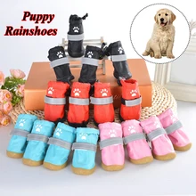 Dog Shoes Breathable Anti Slip Pet Dog Shoes Waterproof Protective Rain Boots Sock Pet Boots Paw Protector Straps Pet Supplies