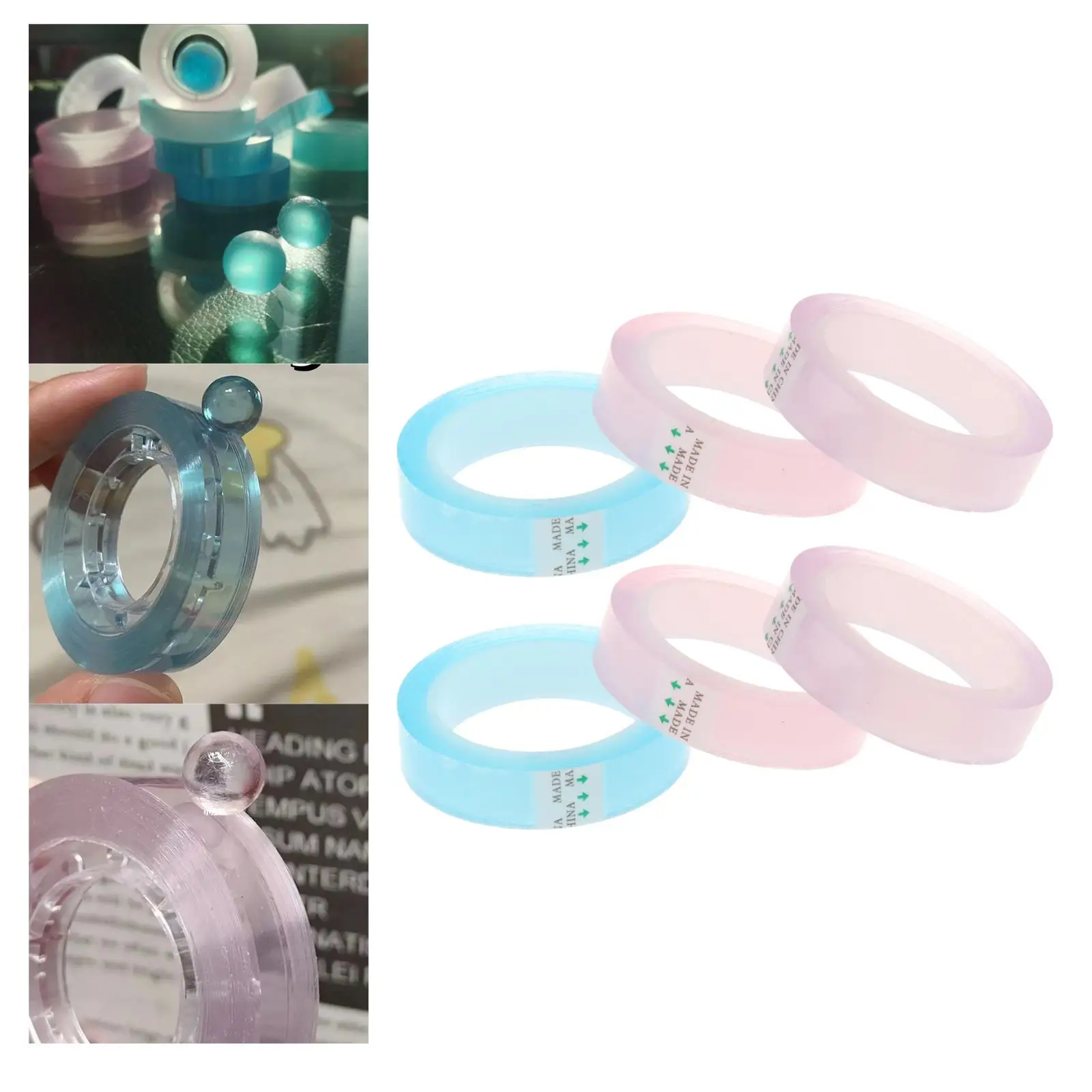 홀리데이 아버지날 파티용 스티커 볼 롤링 테이프, DIY 선물, 6 개