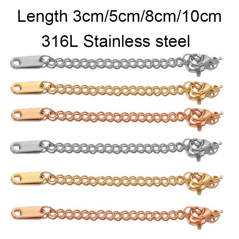 Stainless Steel Lobster Clasps Connector  Jewelry Findings Chains Clasp -  Necklace - Aliexpress