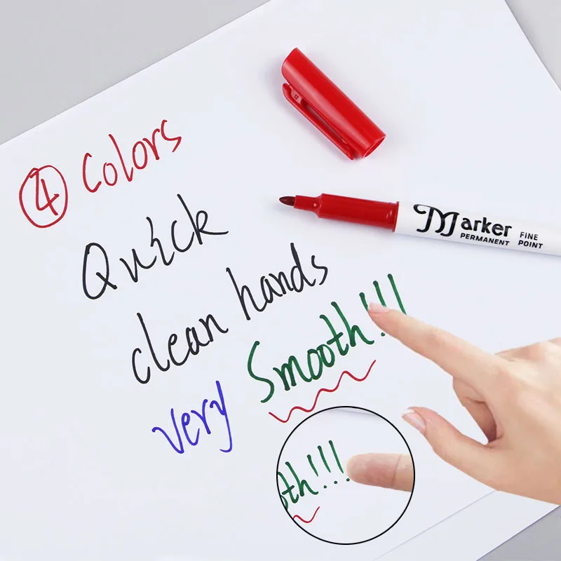 4 قطعة/المجموعة علامة دائمة لا يمحى أقلام زيتية مق...