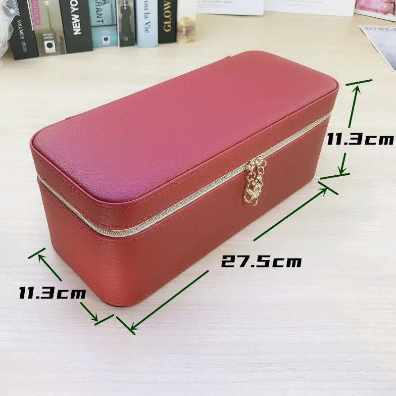 Leather Jewelry Box Storage Big Size Jewelry Boxes Organizer Bracelet Display Stand Collection Accessories Gift Idea for Women