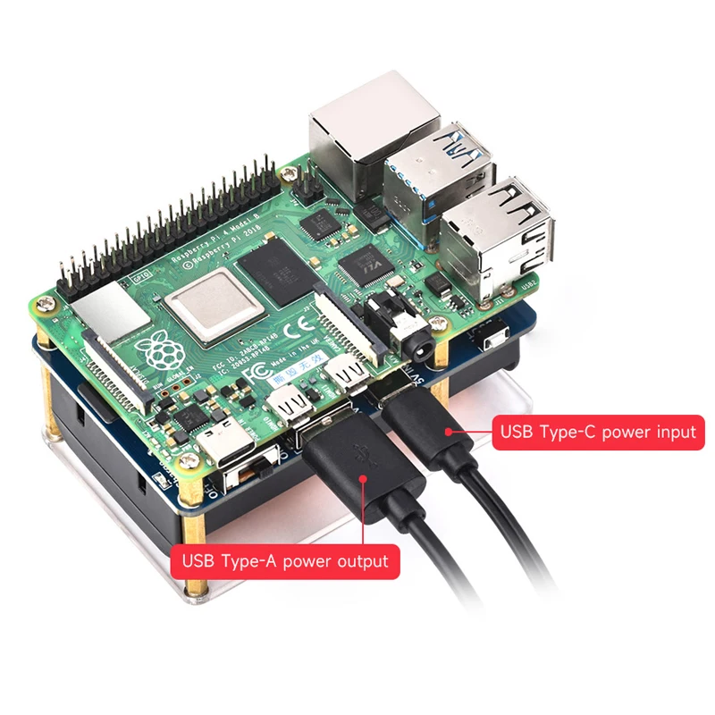 Fonte de Alimentação Ininterrupta Raspberry pi Ups Suporte Hat 21700 li Bateria 5v Pogo Pins Connector Gestão de Caminho Dinâmico - Imagem 3