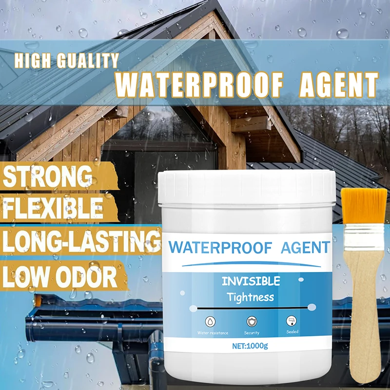 

Водонепроницаемый герметик для покрытия, прозрачная невидимая паста, клей с кистью, клей для ремонта дома, крыши, ванной, 300 г/500 г