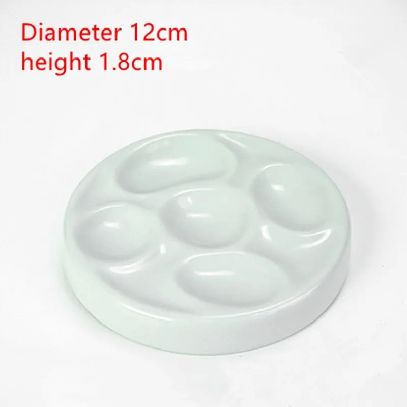 1Pc Ceramics Square Watercolor Palette water tank Office Calligraphy painting supplies 2/3/4/5/6/7/8/9/12/22/28 grid