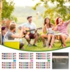 48/64 Blocks Flag Mahjong Tile Game 1/2 Players Funny Parent Child Party Game Toy Gift Mahjong Board﻿ 3