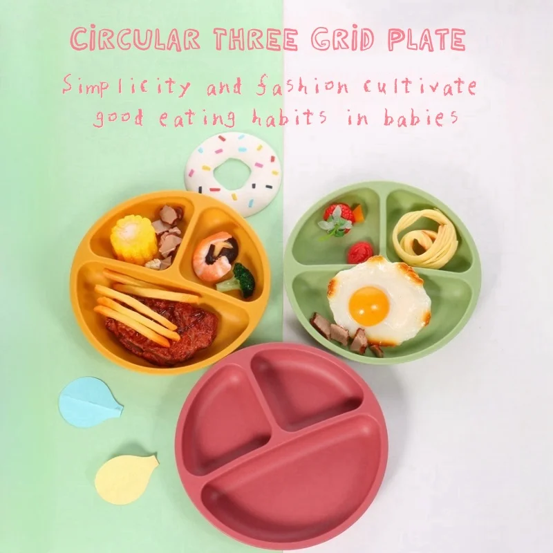 8PCS BPA Free Silicone Feeding Set for Children Toddlers