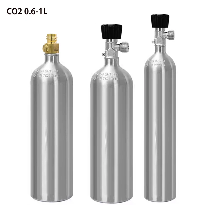 Fish tank CO2 cylinder CO2 explosion-proof oxygen filled cylinder Aquarium aluminum alloy high-pressure aluminum