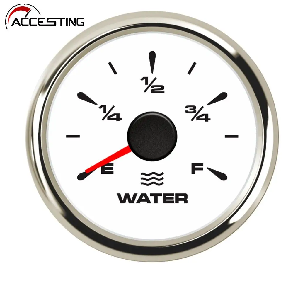 Red Pointer Water Level Gauge 52mm Marine Water Level Meter 24033ohm