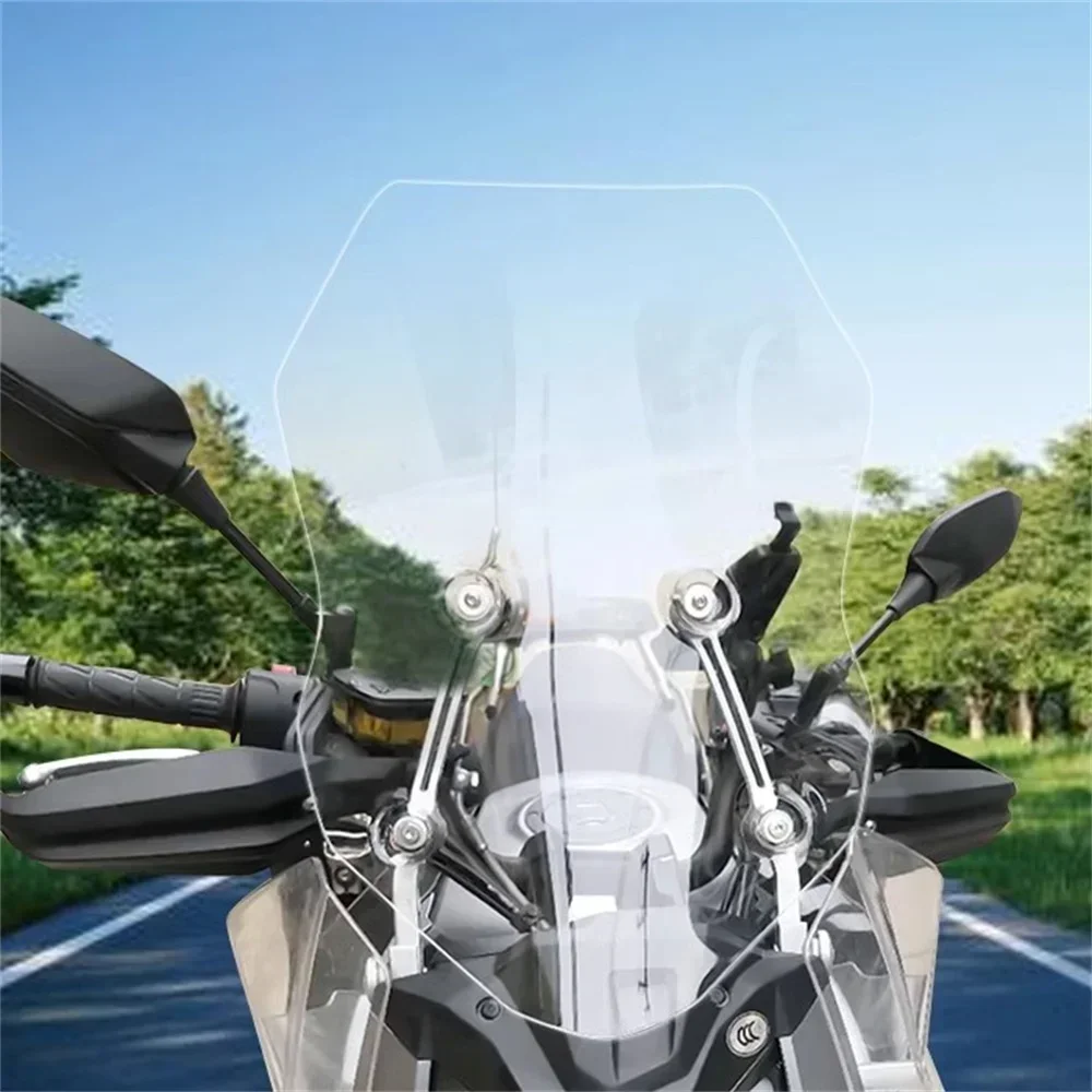 For CFMOTO 650MT windshield modification front windshield and high breastplate 650MT 650 MT 650 motorcycle windscreen