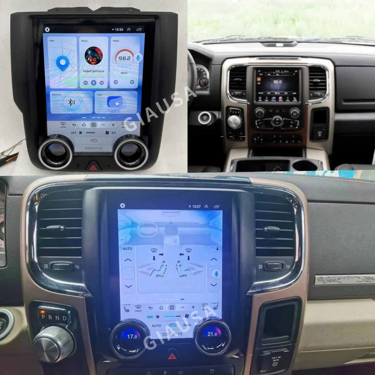 Qualcomm Screen Android 13 Player Head Unit For Dodge Ram 2013 2014 ...