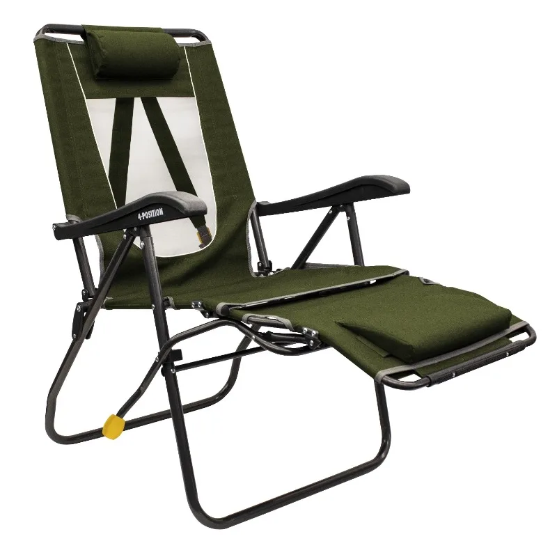 

Legz Up Lounger Adjustable Folding Recliner Camping Chair, Heathered Loden camping chair