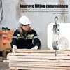 Rope Pulley Block Zinc Alloy Hook Handheld Crane Heavy Duty Polyethylene Rope Pulley Hoist Manual Lifting Device 4
