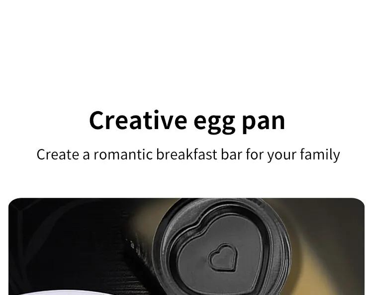 Description Picture 2 of itemLove Omelet Pan With Handle Pan Mini Cute Cartoon Pattern Fried Eggs Diy Nutritious Breakfast Kitchen Tools Baby Supplement