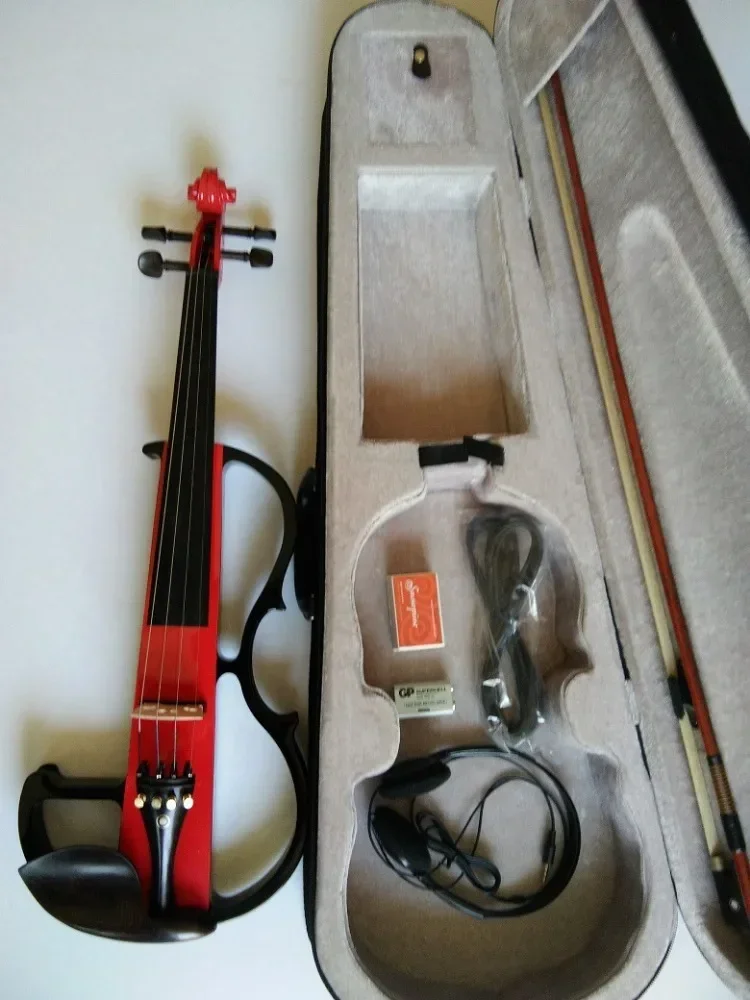 Solid Wood Violin Luxury Ebony Electric Violin Strings Beginner Professional Handmade Stringed Musical Instrument Accessories
