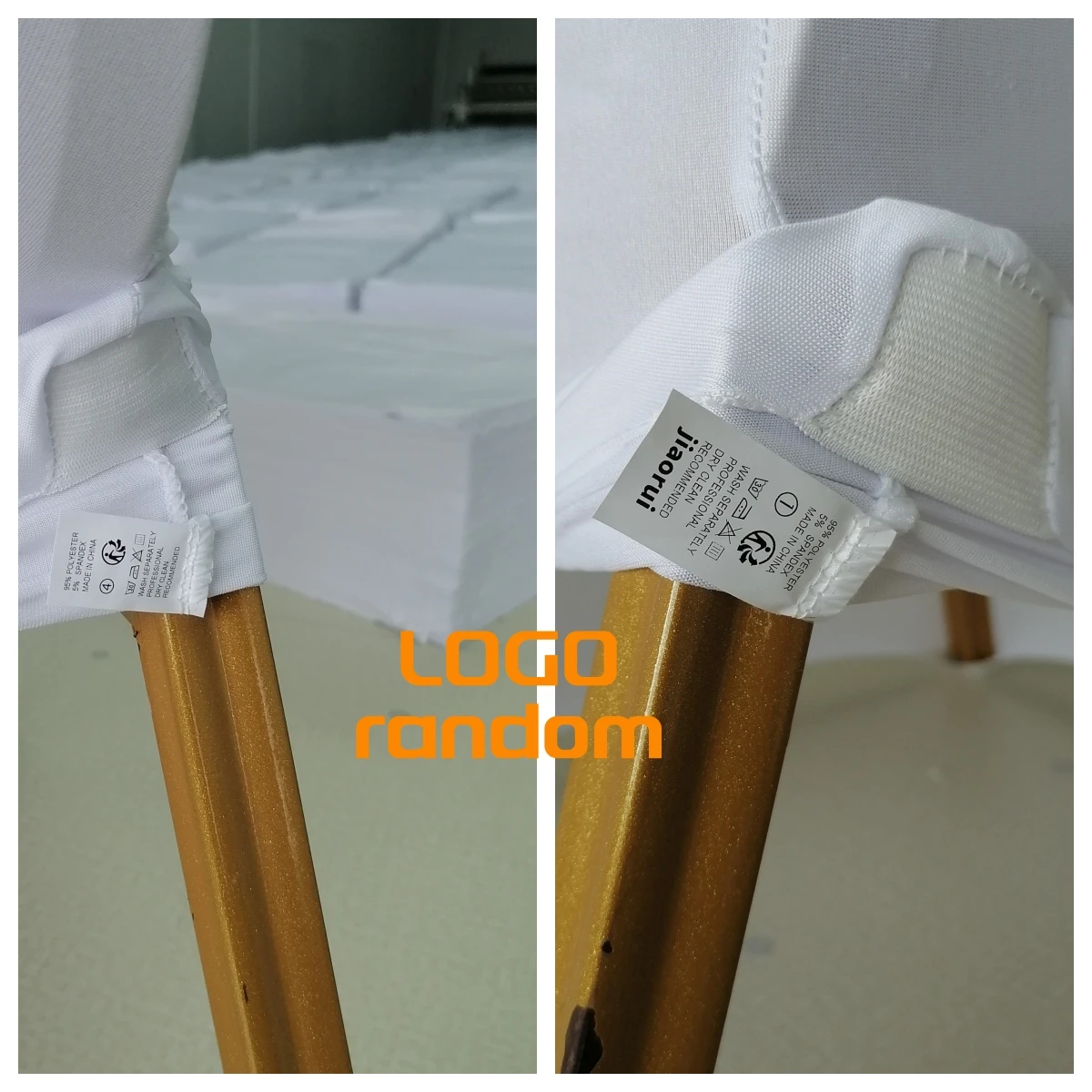 jiaorui 20/30/50/100/150Pcs Spandex Wedding Chair Seat Cover 6