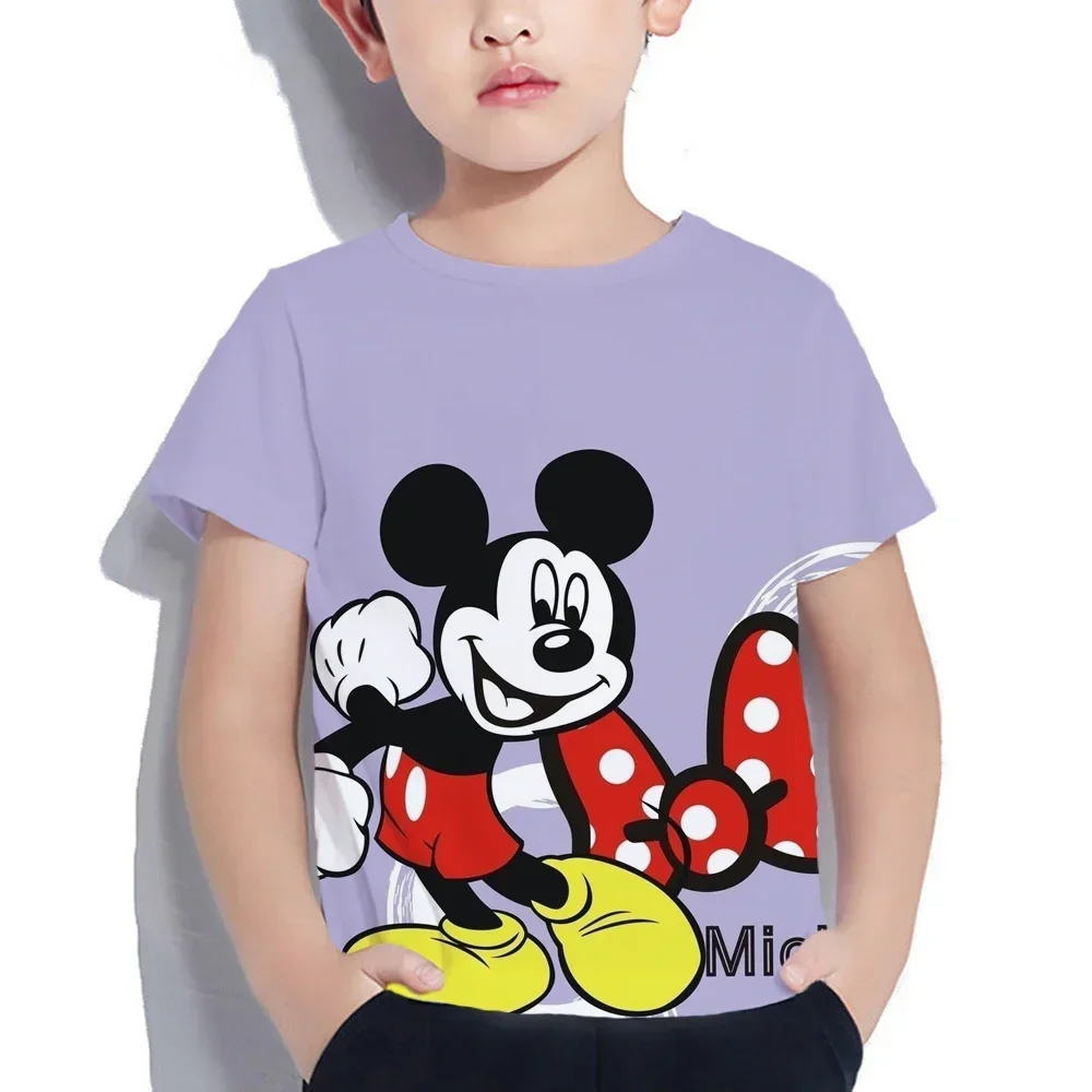 Children's Clothing Boys Mickey Mouse Short Sleeve Mickey Mouse T-shirt Kids Sweatshirt Child's Clothes Boys 3d Mickey T-shirts 4